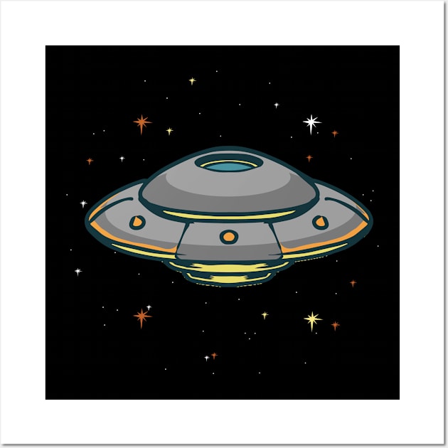 UFO Space Wall Art by Invectus Studio Store